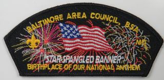 Baltimore Area Council,  Bsa Birthplace Of Our National Anthem Csp Blk Bdr.  [c - 19