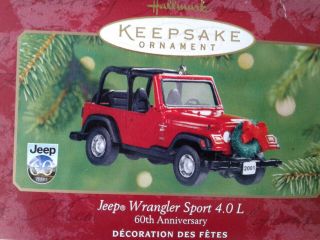 2001 Hallmark Jeep Wrangler Sport 4.  0l 60th Anniversary