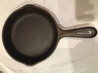 Unmarked Wagner,  6 1/2 ",  No 3 Cast Iron Skillet