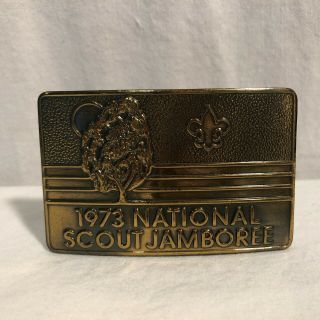 Boy Scout 1973 National Scout Jamboree Belt Buckle