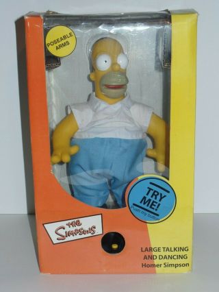 The Simpsons Large Talking Dancing Homer Poseable Arms