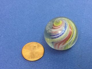Vintage Solid Core German Swirl Marble 1 