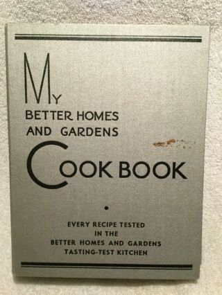 Vtg Book My Better Homes And Gardens Cook Book 1935 Great Kitchen - Recipes