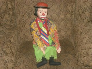 Vintage Emmett Kelly Ventriloquist Dummy Doll Puppet Juro Novelty Co 2