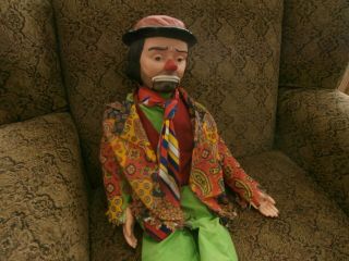 Vintage Emmett Kelly Ventriloquist Dummy Doll Puppet Juro Novelty Co 3