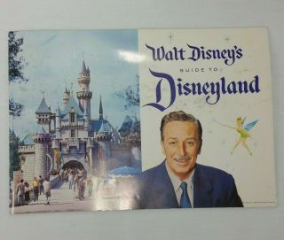 Walt Disneys Guide To Disneyland 1958 50s Ephemera Booklet Color Photos Souvenir