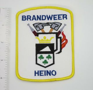 Heino Netherlands Fire Department Brandweer Patch Vintage