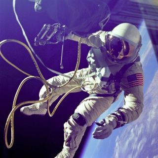 Astronaut Ed White First American Spacewalker Gemini Program 12x12 Photograph