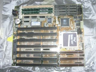 Vintage 486dx Socket 3 Motherboard W/ Sis 85c471 Chipset,  Amibios