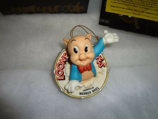 Goebel Looney Tunes Spotlight Xmas Ornament Porky Pig That 