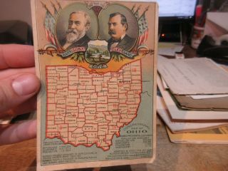 Aultman Miller Buckeye Mower Akron Ohio Harrison Cleveland Congressional Map Old
