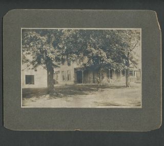 Omaha Ne: C.  1898 Mounted Photograph Home At 2406 North 21st Street Conestoga Are