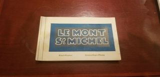 Vintage Le Mont St.  Michel Real Photos Rppc Postcard Souvenir Book Booklet