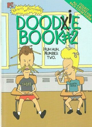 Beavis & Butthead Doodle Book 2 Doodie New/never Vtg 90s Mtv Mike Judge