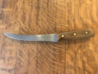 Vintage 6 " Curved Blade Chicago Cutlery 72s Butcher Skinning Boning Knife Usa