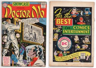 Showcase 43 James Bond Doctor No 1st Silver Age Movie Adaption 1963 Dc Comics