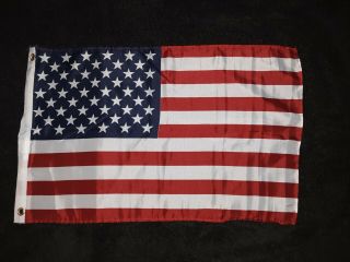 12x18 " American Us Flag - Motorcycle Boat Atv - Nylon Flag With Brass Grommets