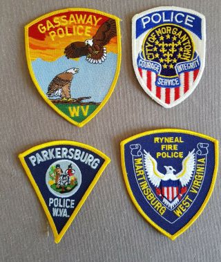 Usa - 4 X Different Police Patches - West Virginia 6