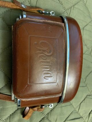 Vintage Kodak Retina Iiic Camera With Leather Case