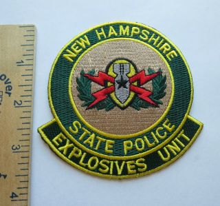 Hampshire State Police Explosives Unit Patch Vintage