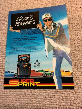 11 - 8.  5  Sprint Atari Arcade Video Game Ad Flyer
