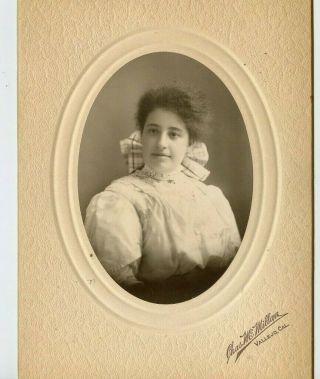 Vintage Cabinet Card Young Lady Id 