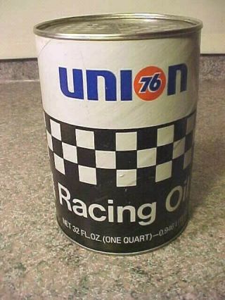 Full Nos Union 76 Oil Can Vintage Stock Nascar Race Car 1980 