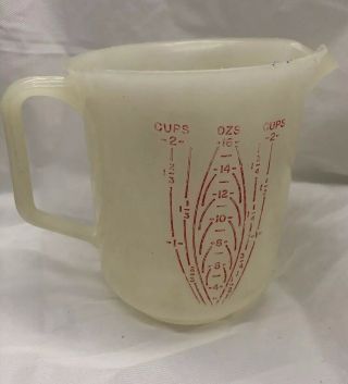 Vintage Tupperware Measuring Cup 2 Cup Made In The Usa 134–1