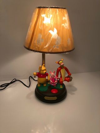 A Lamp For Children Room,  Classic Winnie The Pooh And Friends In Nursery