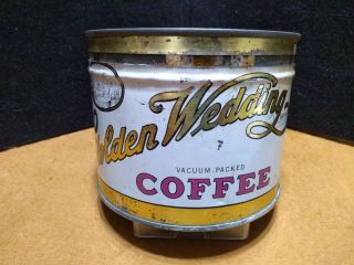 Early Coffee Tin Can Golden Wedding Brand Kansas City,  Mo