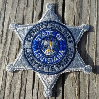 Deputy Sheriff Lafayette Parish State Of Louisiana La 3.  25 " Badge Patch
