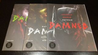 Batman: Damned 1 - 3 Complete Set,  Dc Black Label 2018 Controversial 1st Print Nm