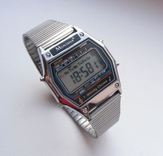 Montana K607dm Chrono Alarm Melody Watch Vintage Digital Watch Early 1980s