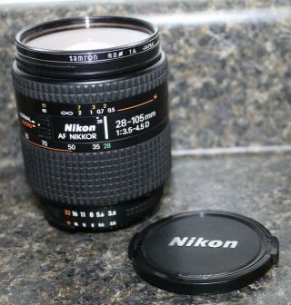 Vtg Nikon Af Nikkor 28 - 105mm 1:3.  5 - 4.  5d Lens Filter Cap