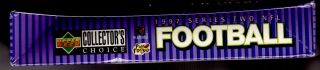 Factory 1997 Upper Deck Collector ' s Choice Series 2 NFL Football Box 3