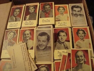 approx.  525 peerless penny scale - movie star&astrology tickets,  cards, 2