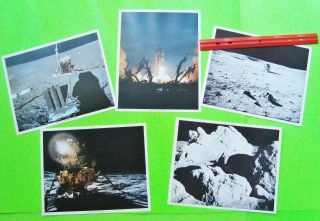 5 Diff 1971 Apollo 14 Moon Landing Official Nasa Photos 8 " X 10 " All 5 Xlnt,