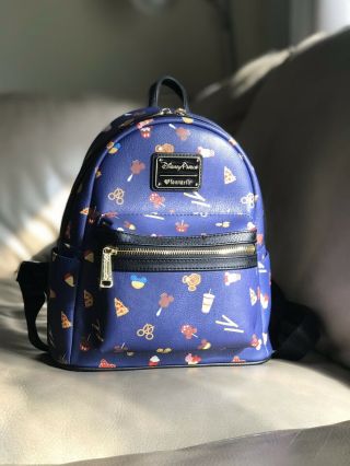 Disney Loungefly Mini Backpack Food Icons