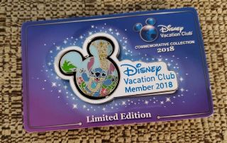 2018 Disney Vacation Club Spinner Stitch Aulani Hawaii Pin (dvc)
