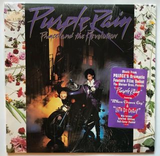 Prince & The Revolution - Purple Rain - 1984 - Lp W/hype Sticker & Bonus Poster