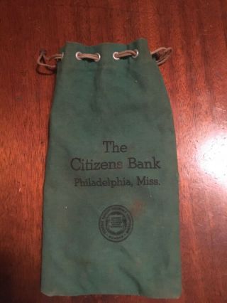 Vintage Philadelphia Mississippi The Citizens Bank Bag