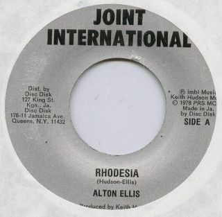 Alton Ellis Ja 1978 Reggae 7 " Single Joint International Rhodesia Keith Hudson