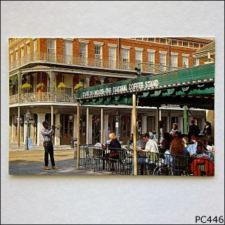 Cafe Du Monde French Market Coffee Stand Orleans 1993 Postcard (p446)