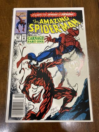 Spiderman 361 First Appearance Of Carnage Nm