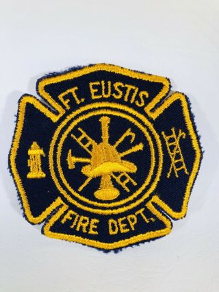 Vintage Fire Department Patch U.  S.  Ft.  Eustis,  Va - Nos