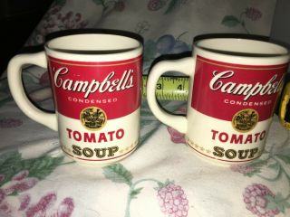 2 Vtg Campbell’s Tomato Soup Coffee Mug Cup 1970s Made In Usa Mccoy?