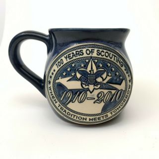 Boy Scouts Of America 100 Years Of Scouting Hand Crafted Pottery Coffee Mug