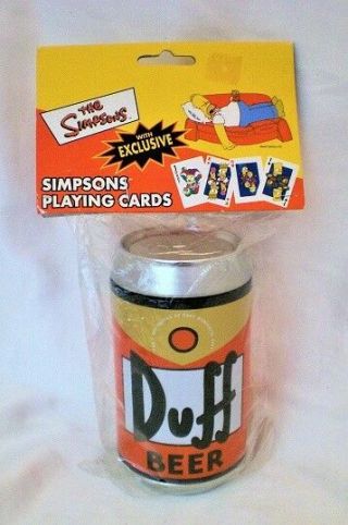 Simpsons Duffcan Playing Cards Resealed Packaging