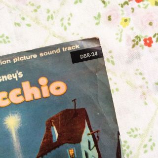 Walt Disneys Pinocchio 1962 DBR - 24 Soundtrack Record 7 