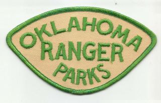 Oklahoma Ok State Parks Fish Game Wildlife Ranger Police Patch Old